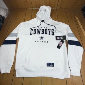 Ultra Game NFL Dallas Cowboys Football Hoodie White Navy Large UHMI595FCOW-ZM